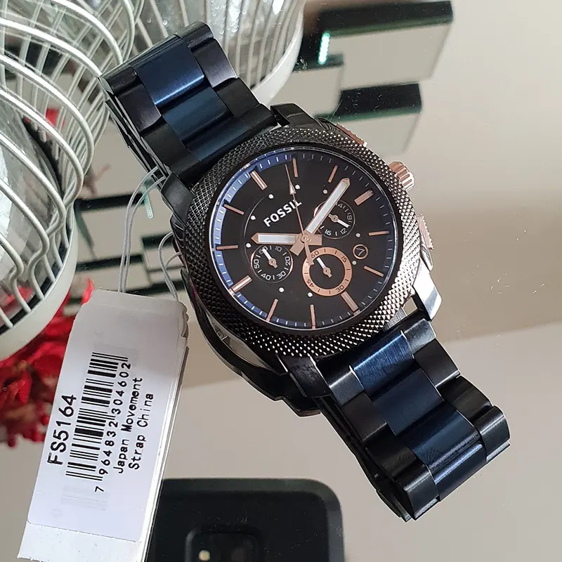 Fossil Machine Black Dial Men's Watch | FS5164